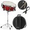 Ashthorpe Snare Drum Set with Remo Head - Student Beginner Kit with Stand, Padded Gig Bag, Practice Pad, Neck Strap, and Sticks